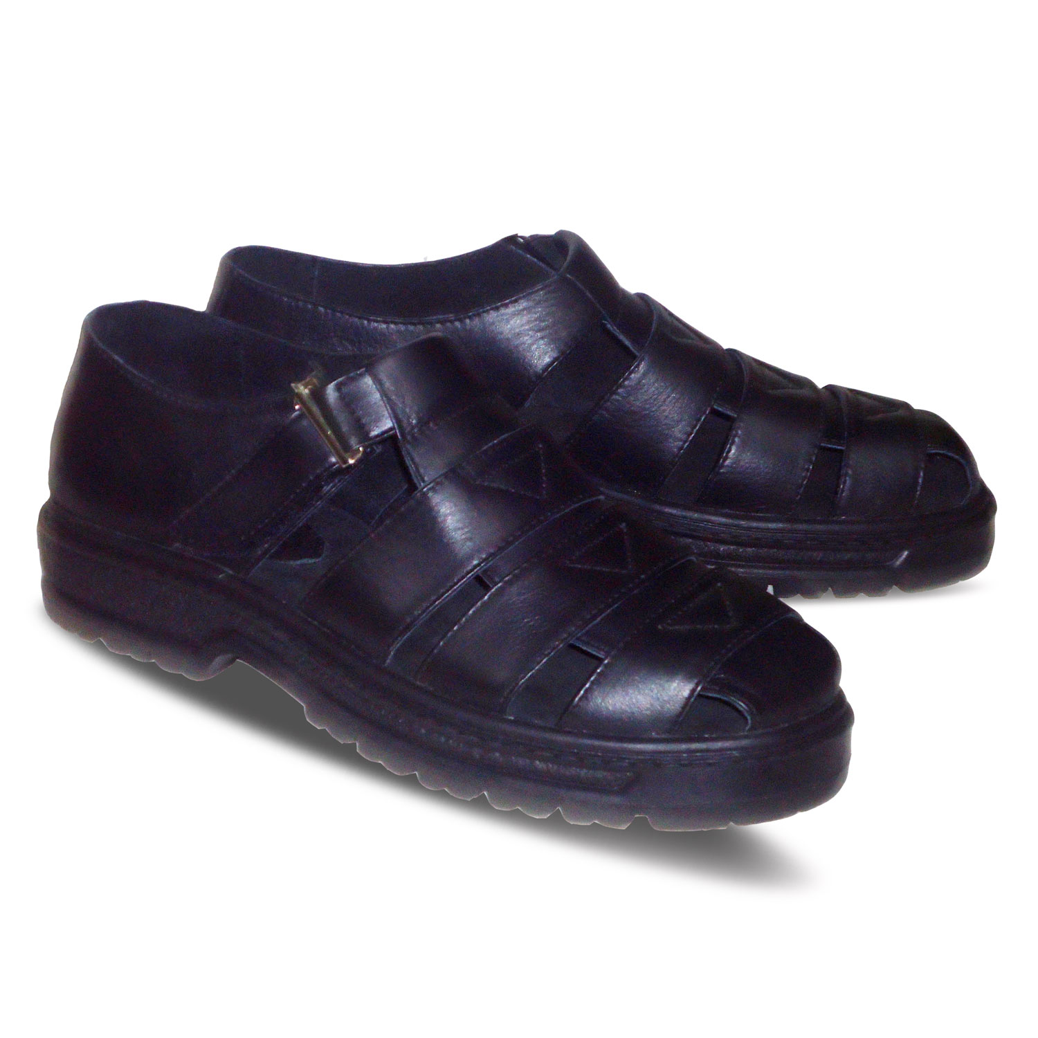 sepatu kulit pria casual C01 black - 2 - atmal