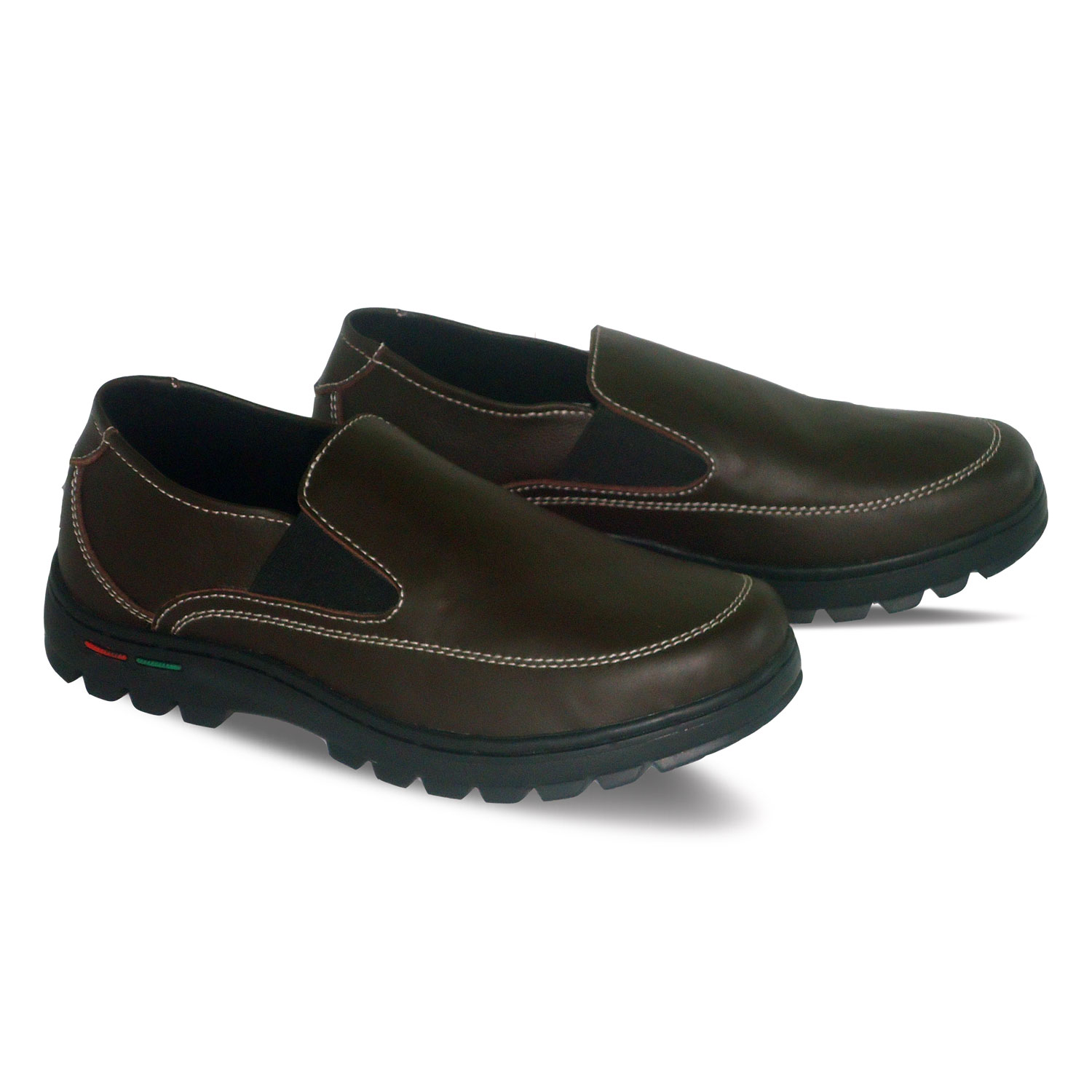 sepatu kulit pria loafer casual C09 brown - 2 - atmal