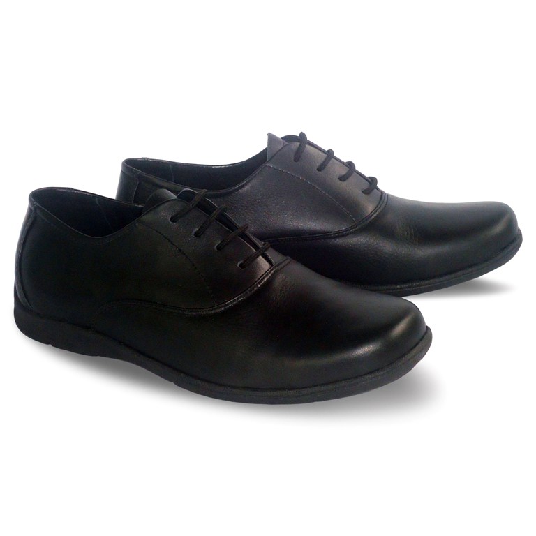 sepatu kulit pria oxford casual C17 black - 2 - atmal
