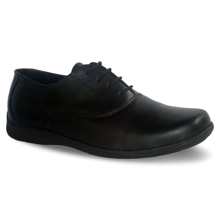 sepatu kulit pria oxford casual C17 black - atmal